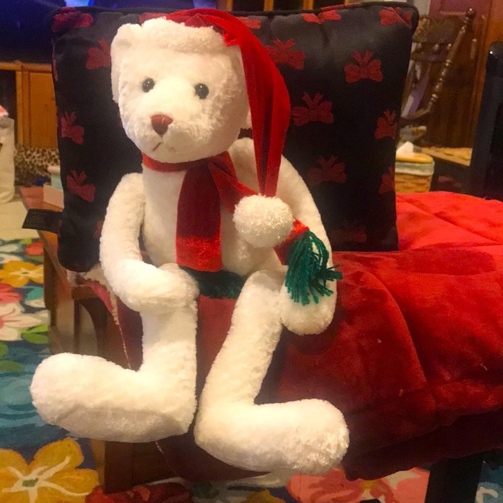 White Christmas Bear